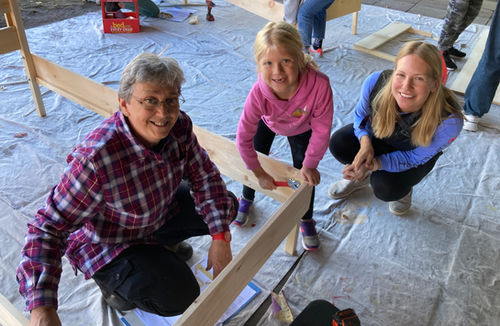 Build-a-Bed event at Trinity